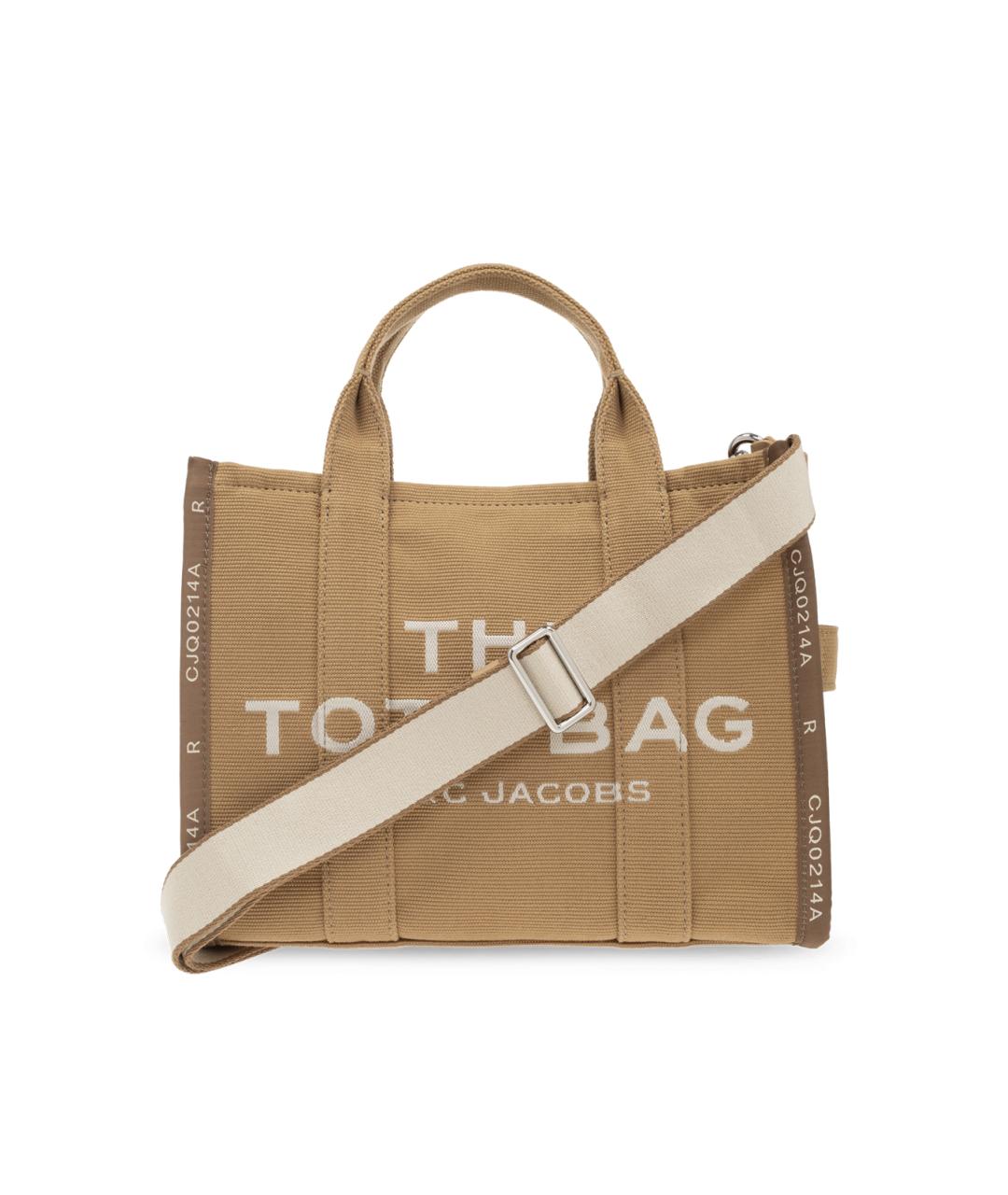 MARC JACOBS Бежевая тканевая сумка тоут, фото 1