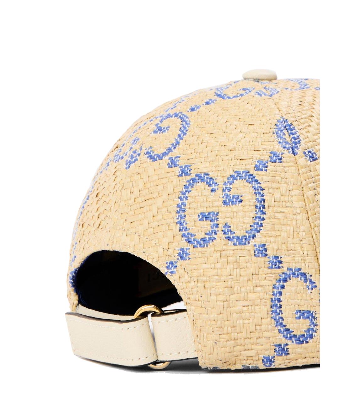 GUCCI Бежевая кепка, фото 4