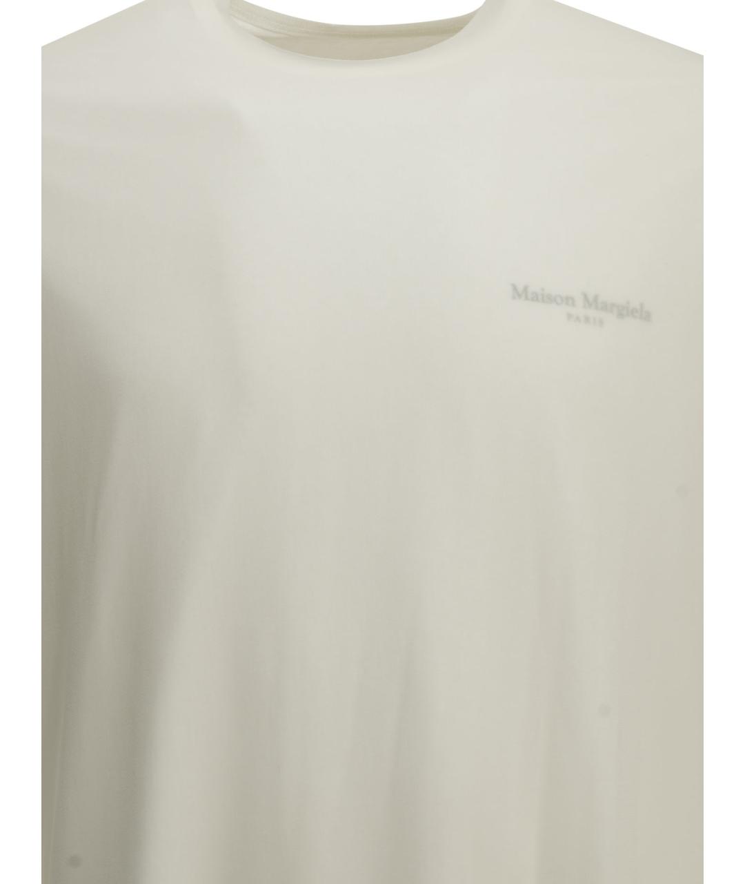 MAISON MARGIELA Белая вискозная футболка, фото 3