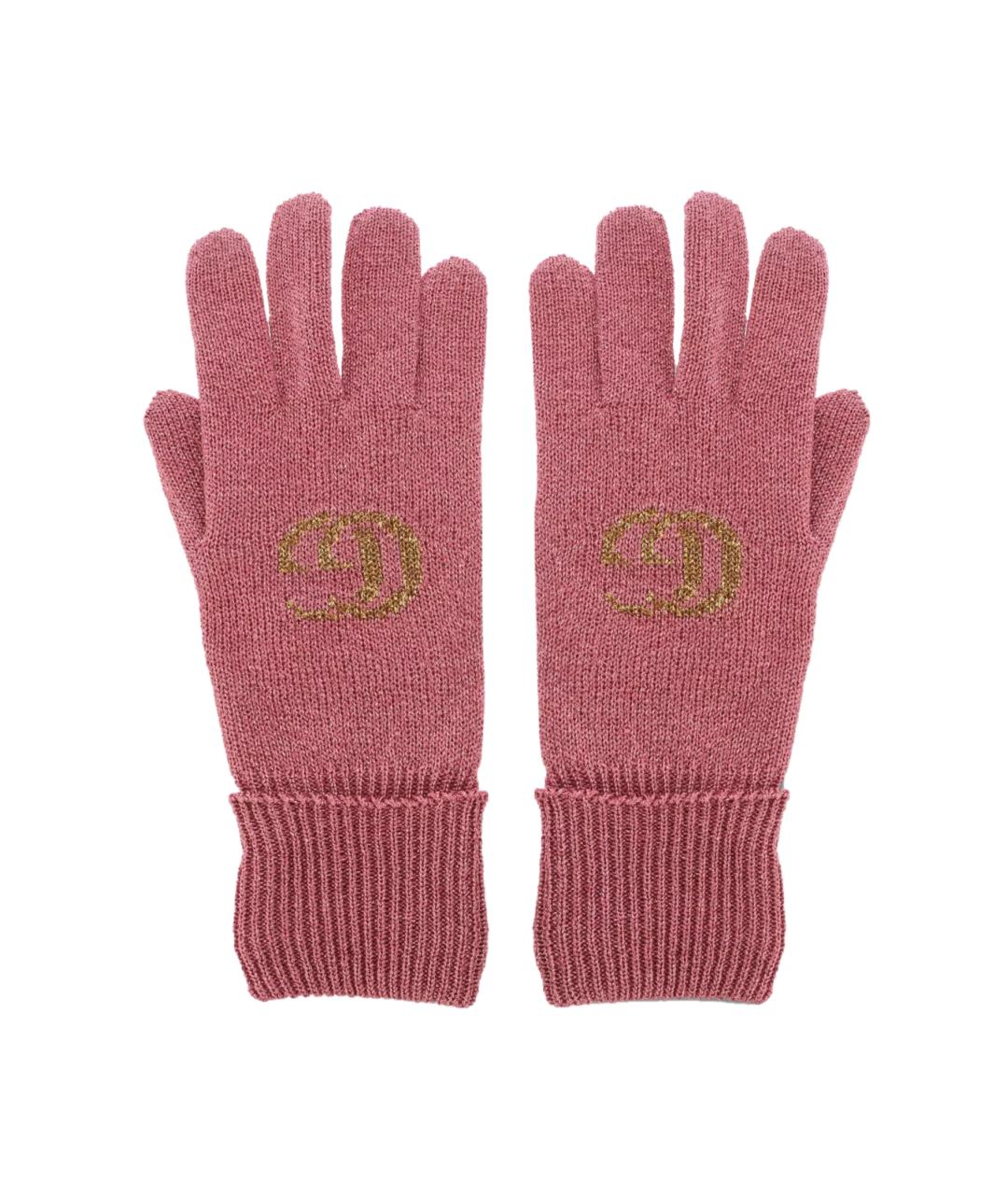 GUCCI Розовые перчатки, фото 1
