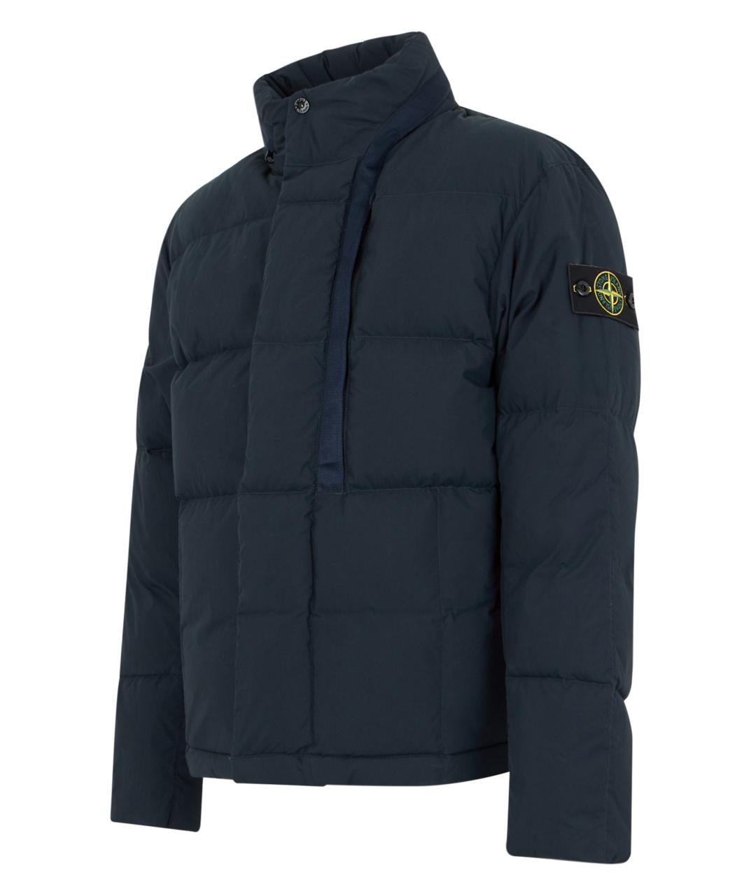 STONE ISLAND Синий полиамидовый пуховик, фото 3