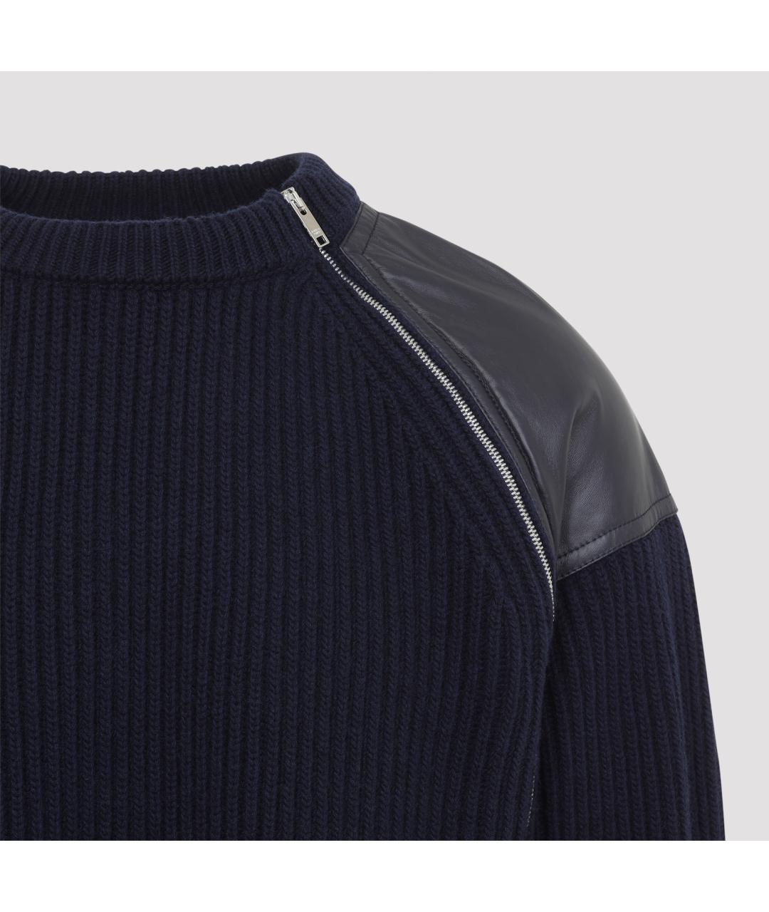 BOTTEGA VENETA Синий кашемировый джемпер / свитер, фото 3