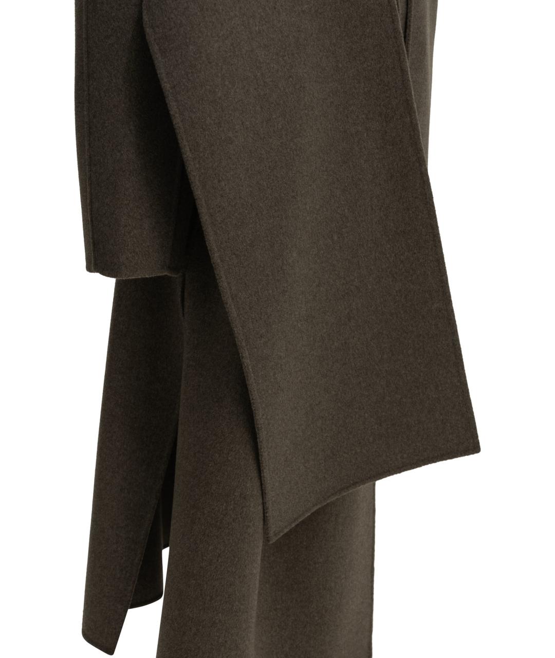 'S MAX MARA Коричневое шерстяное пальто, фото 4