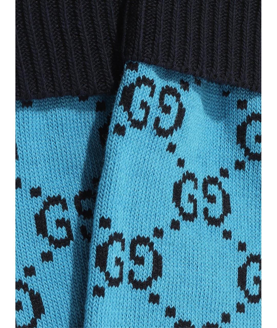 GUCCI Голубые носки, чулки и колготы, фото 3