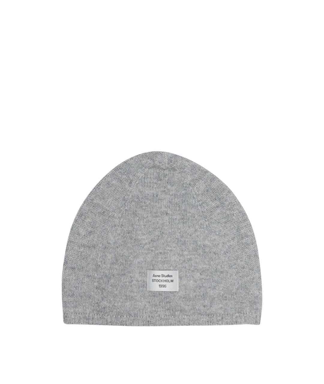 ACNE STUDIOS Серая кашемировая шапка, фото 1