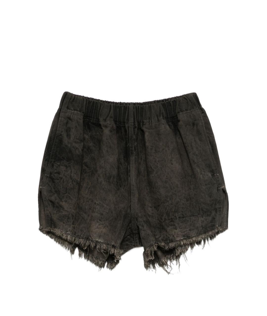 RICK OWENS Серые хлопковые шорты, фото 1