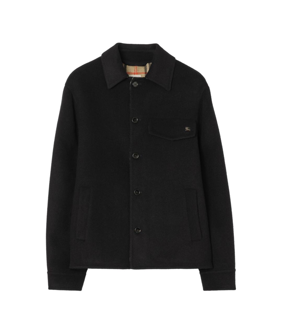 BURBERRY Черная шерстяная куртка, фото 3