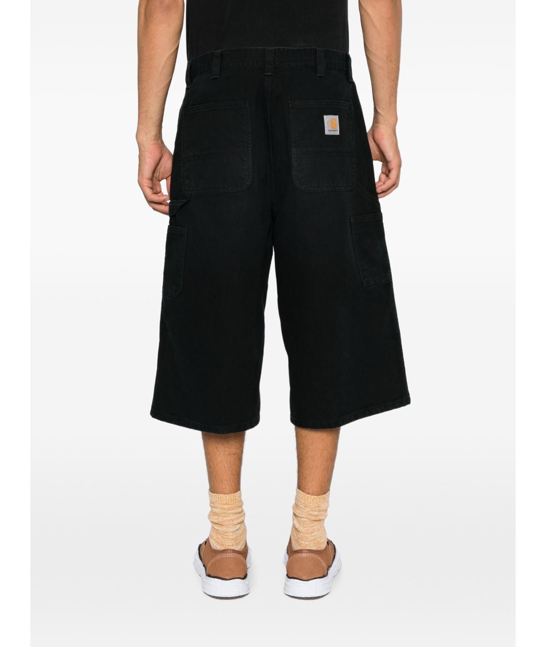 CARHARTT WIP Черные хлопковые шорты, фото 5