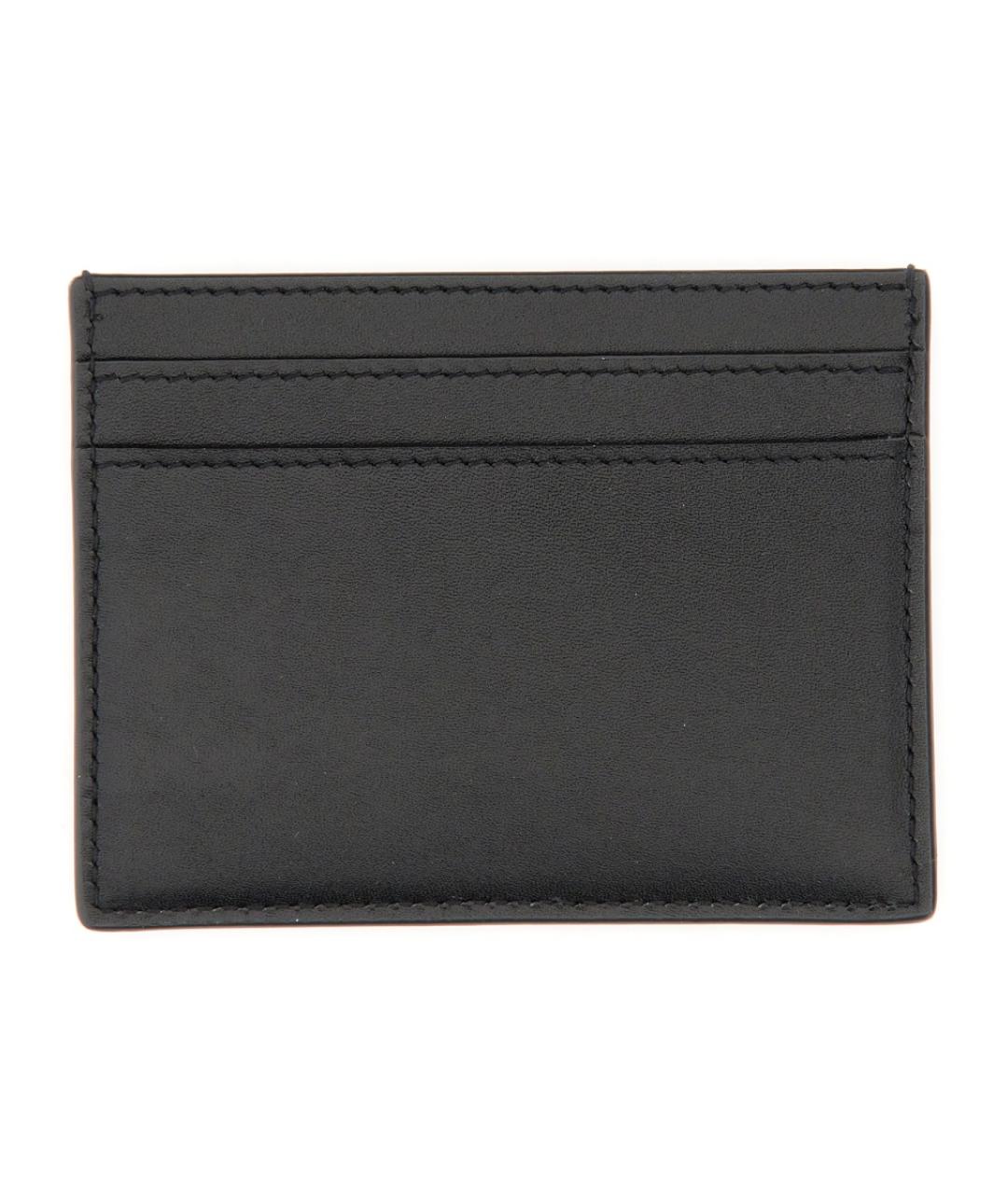 SAINT LAURENT Черный кожаный кардхолдер, фото 4