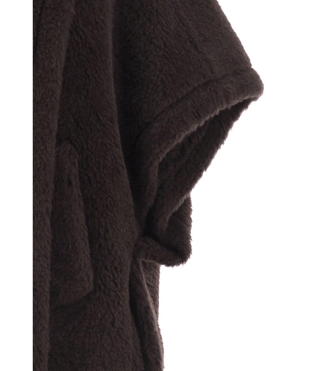 MAX MARA Коричневая шерстяная шуба, фото 4