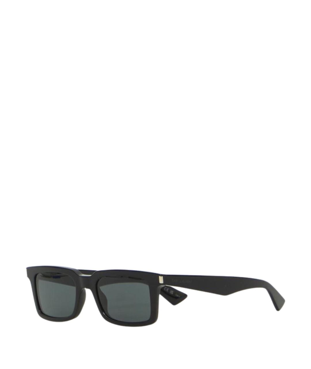 SAINT LAURENT Черные пластиковые солнцезащитные очки, фото 1