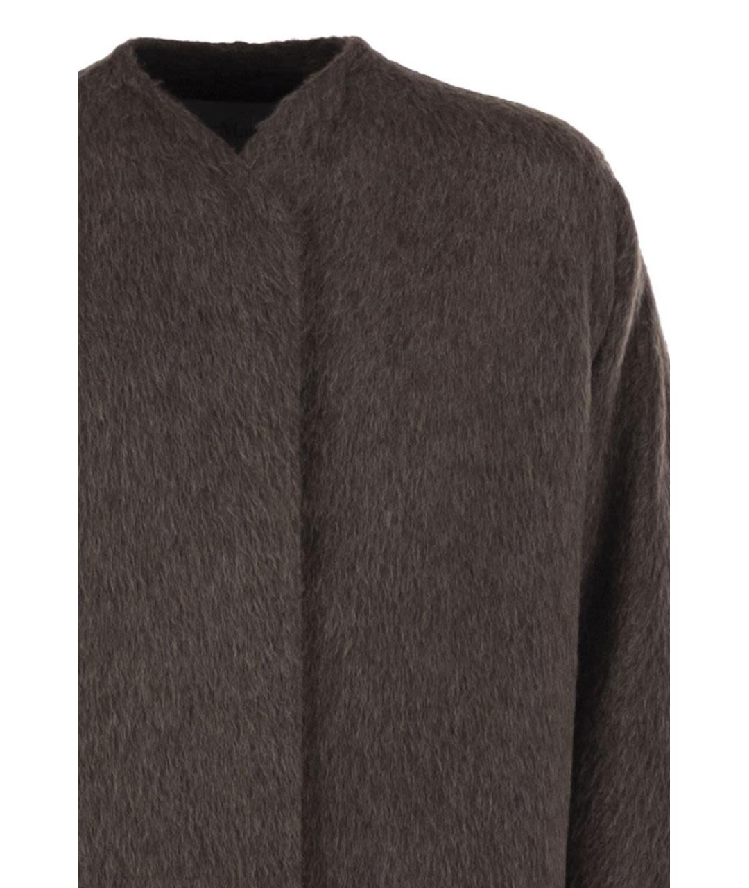 MAX MARA Коричневое шерстяное пальто, фото 4