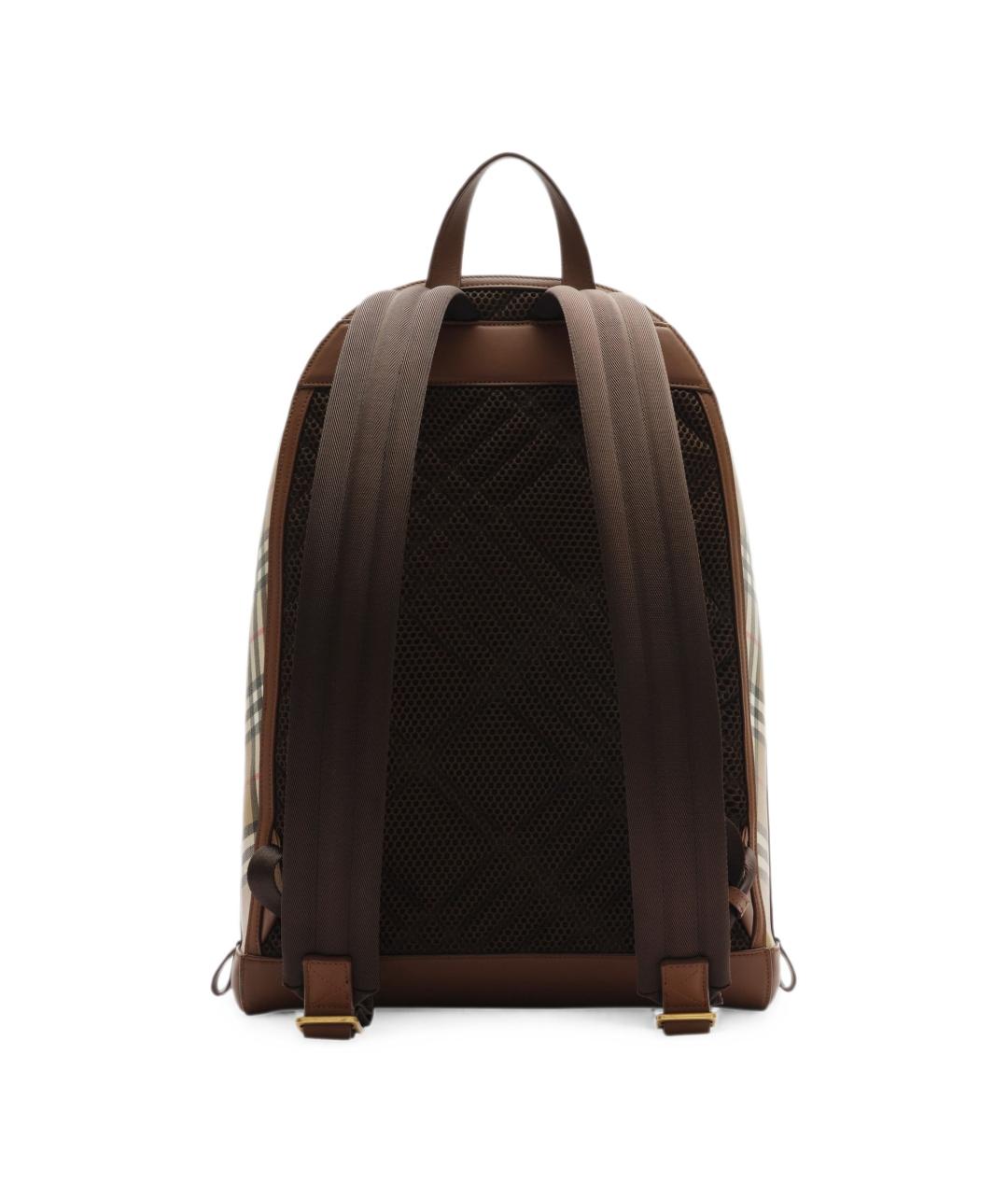 BURBERRY Бежевый рюкзак из канвы, фото 3