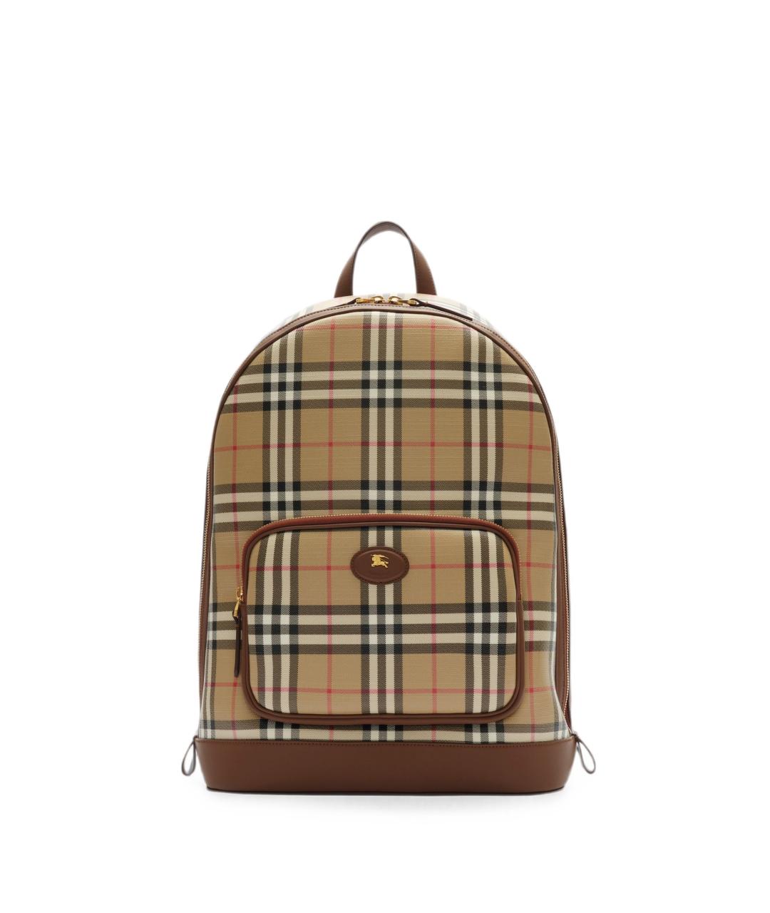BURBERRY Бежевый рюкзак из канвы, фото 5