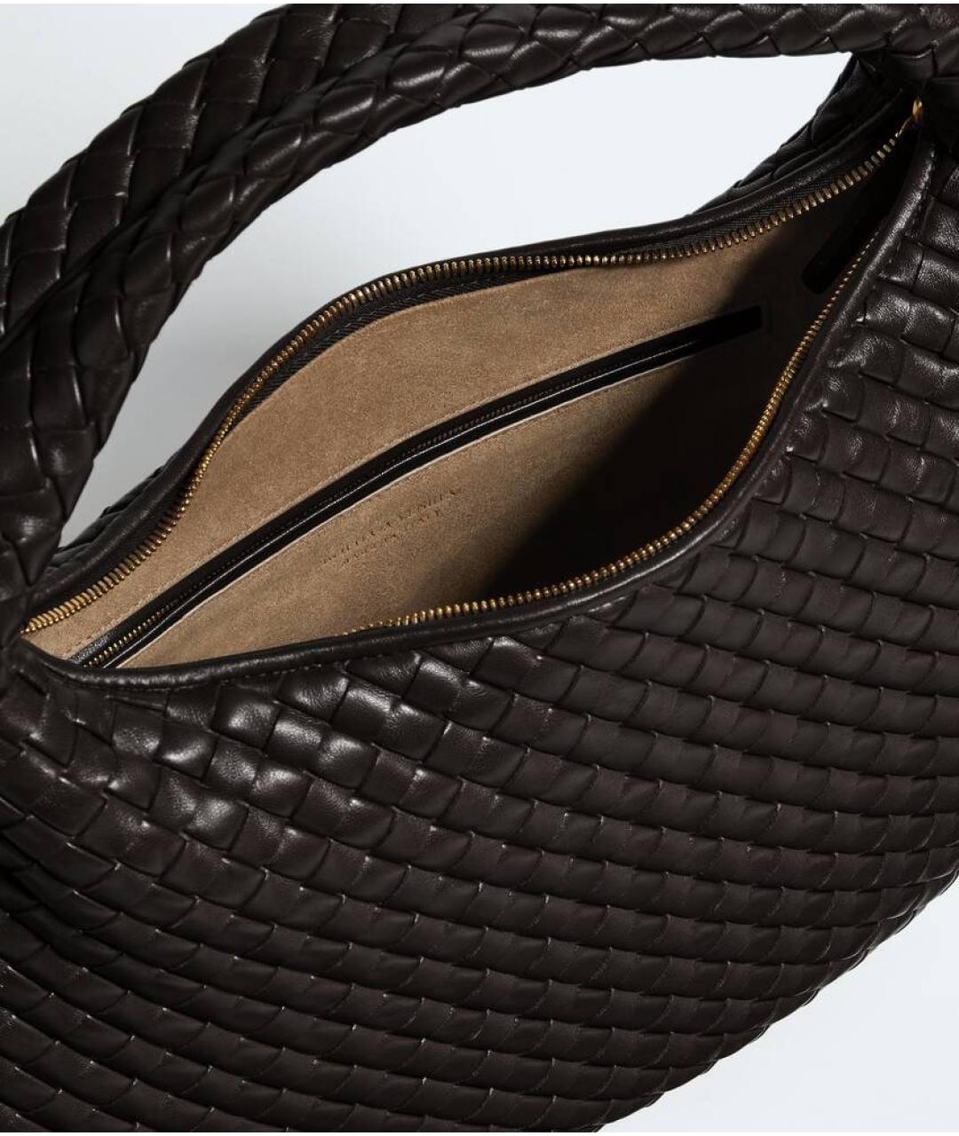 BOTTEGA VENETA Коричневая кожаная сумка через плечо, фото 3