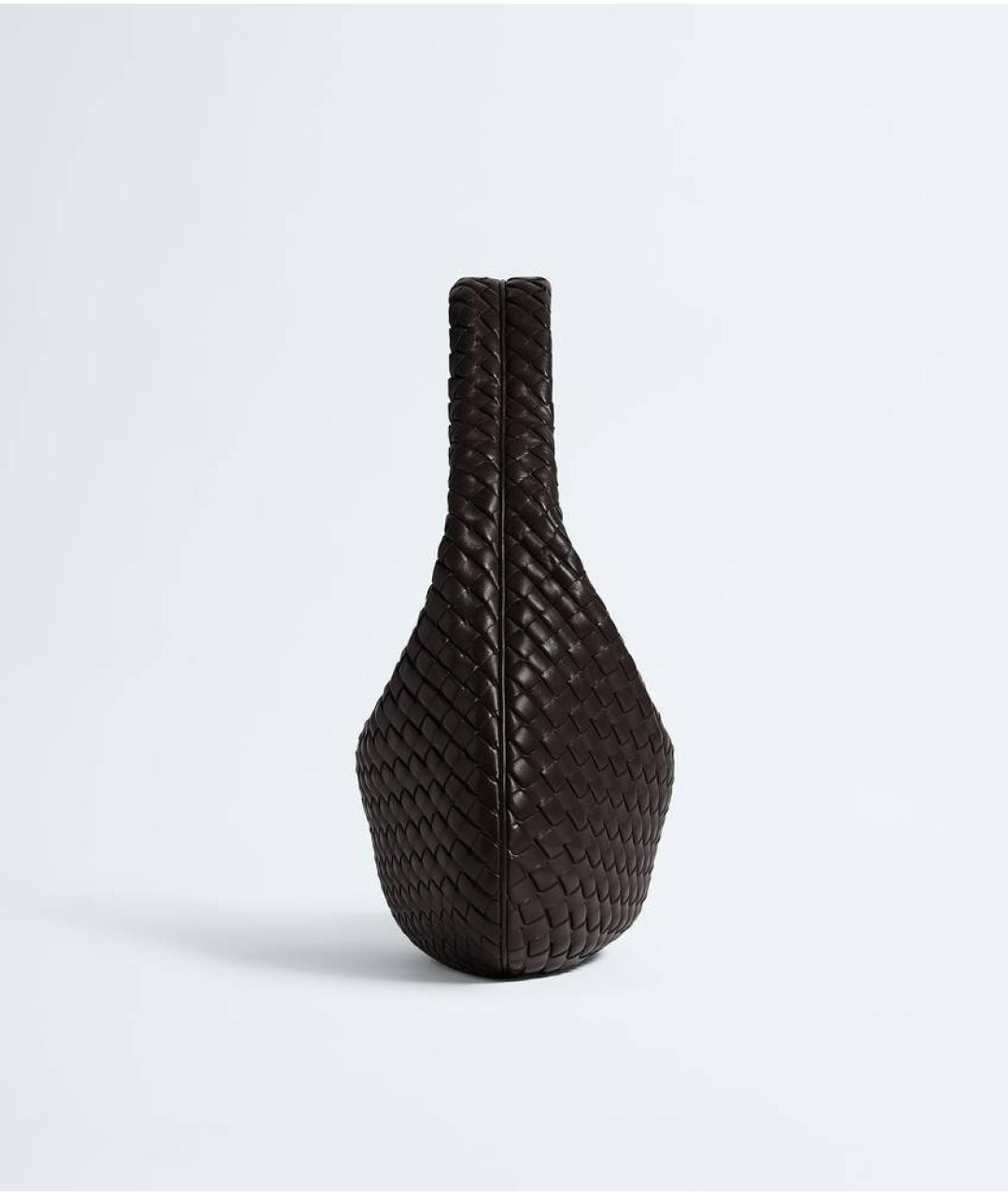 BOTTEGA VENETA Коричневая кожаная сумка через плечо, фото 2
