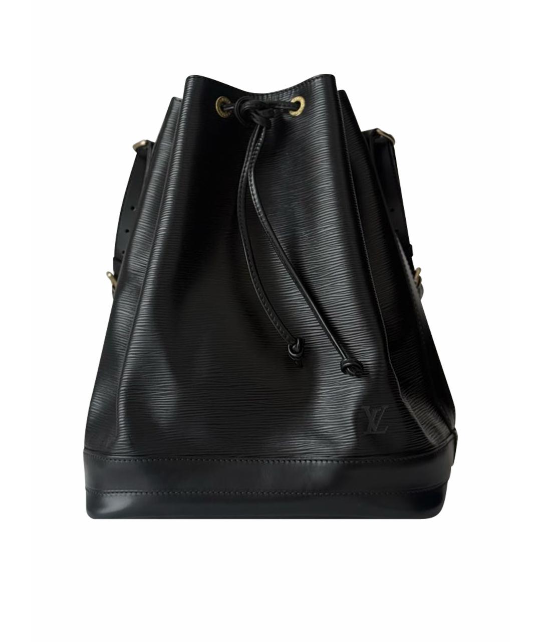 LOUIS VUITTON Черная кожаная сумка через плечо, фото 1