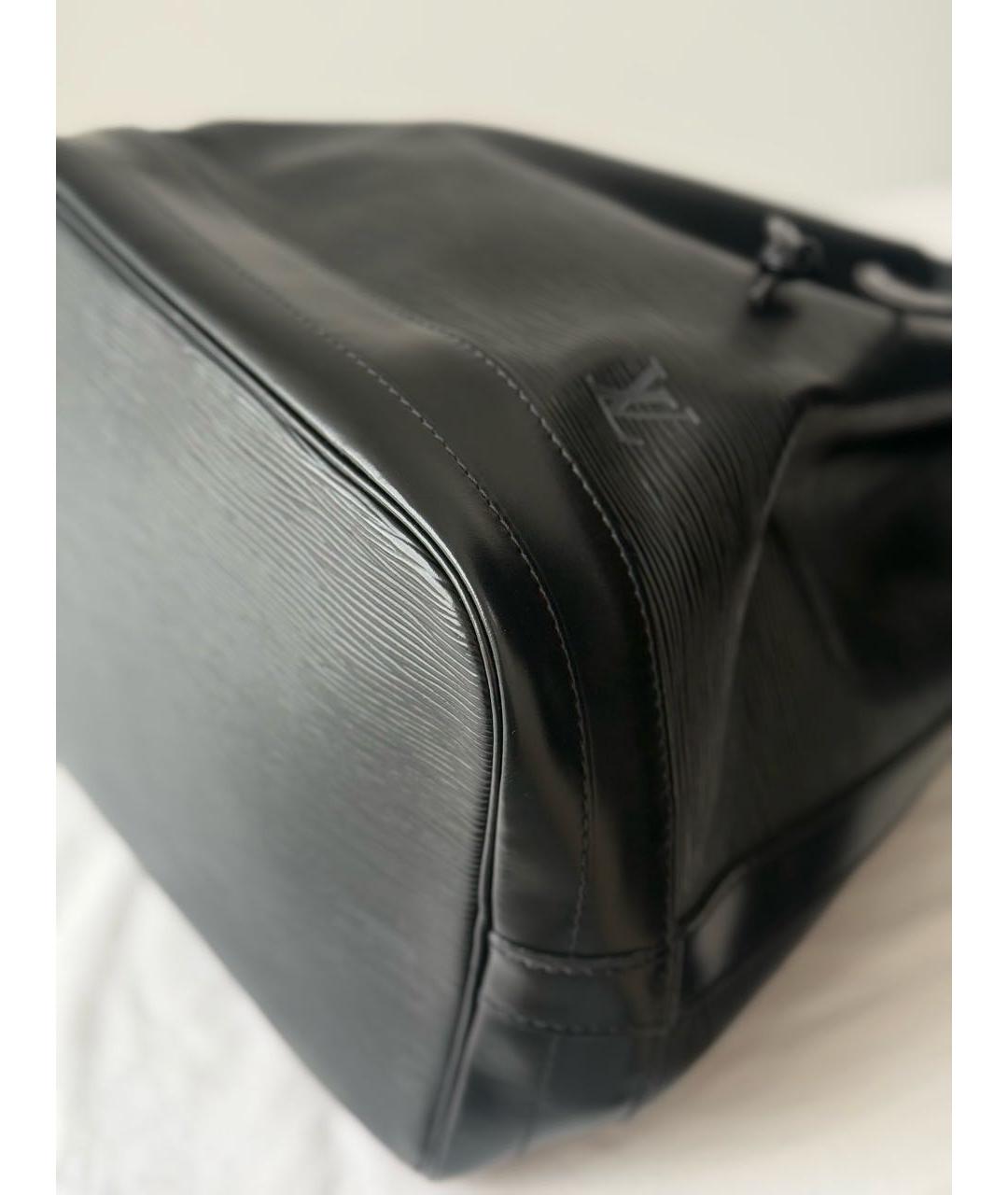 LOUIS VUITTON Черная кожаная сумка через плечо, фото 5