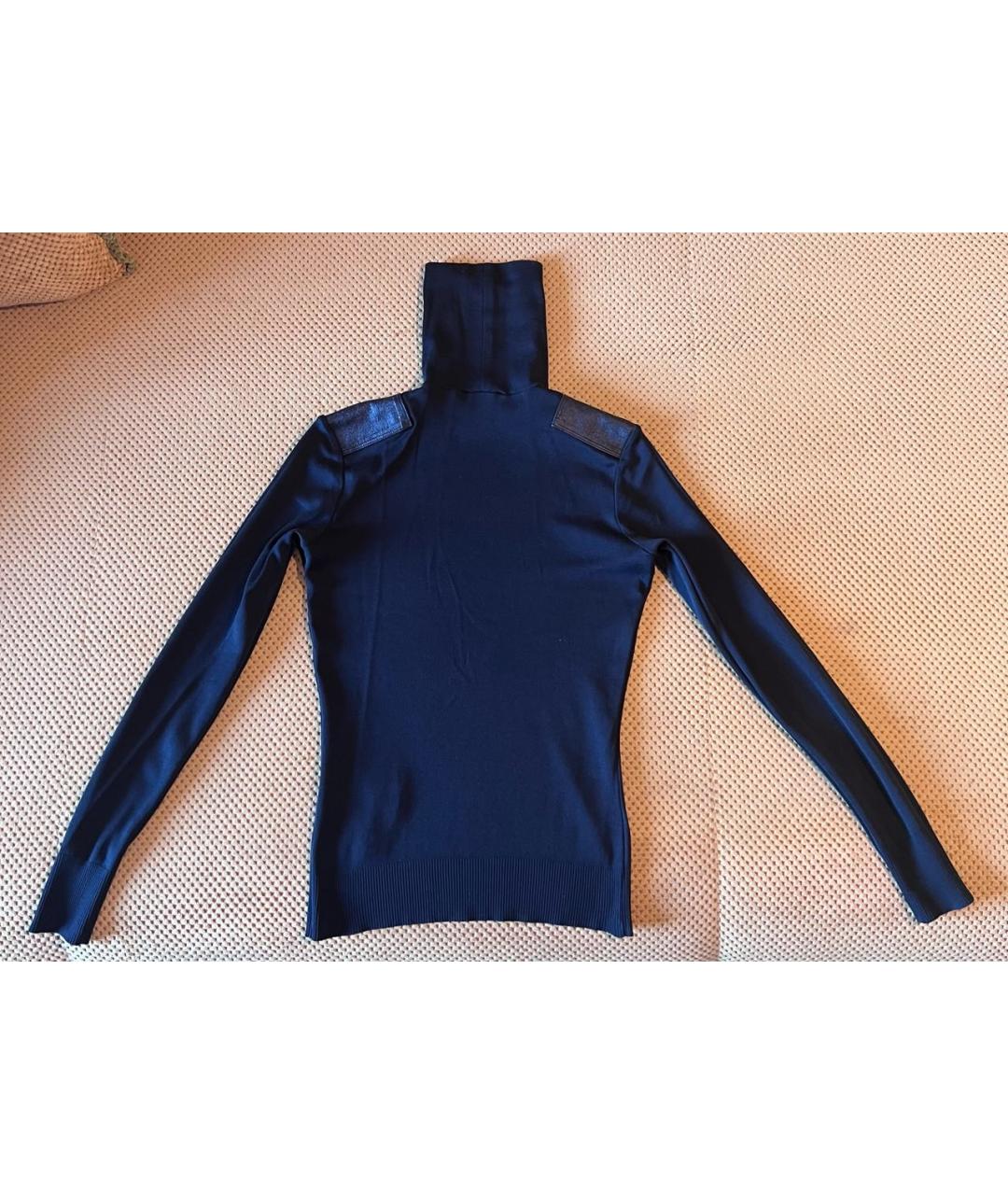 RALPH LAUREN Черная хлопковая водолазка, фото 2