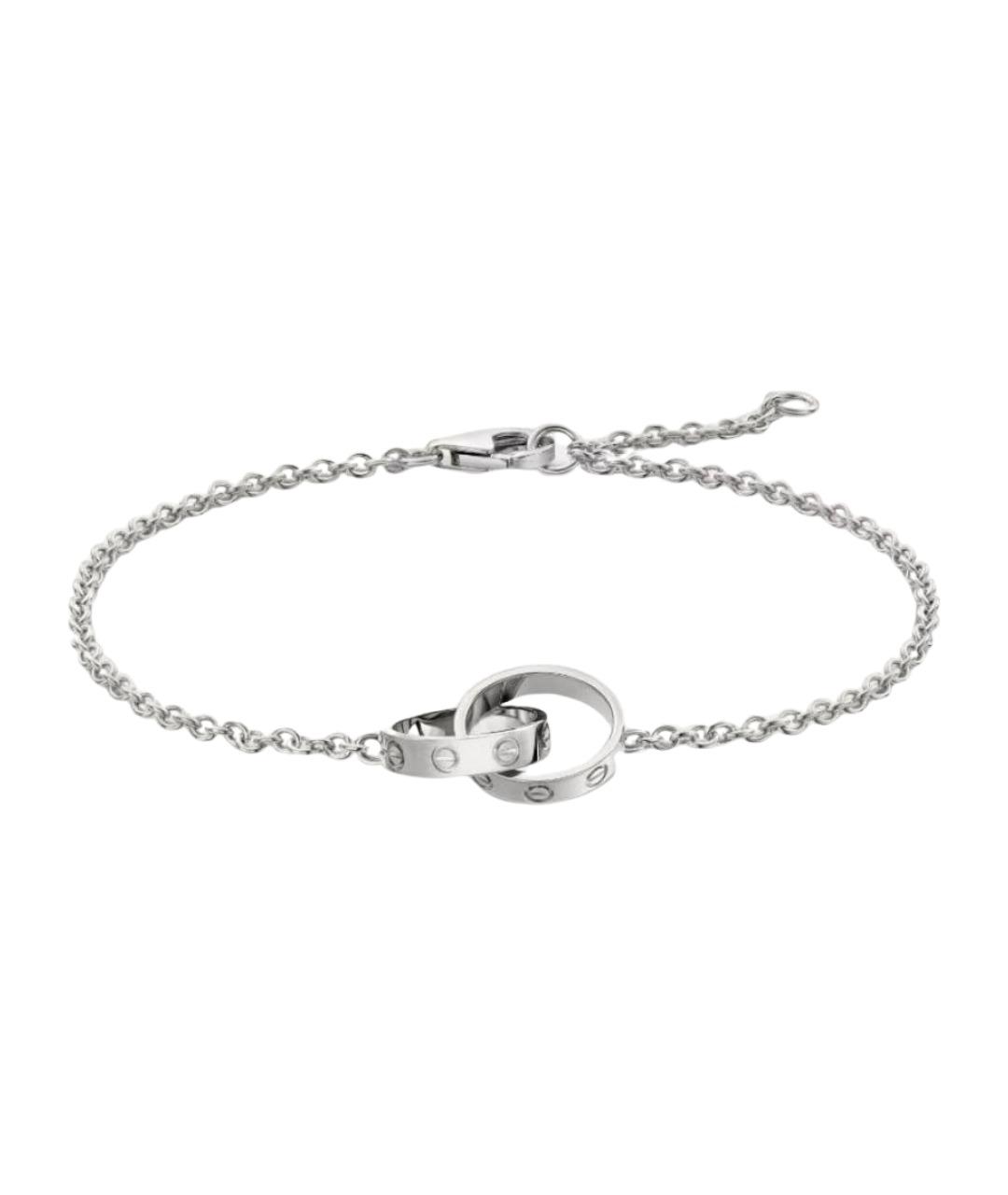 CARTIER Серебряный браслет из белого золота, фото 1