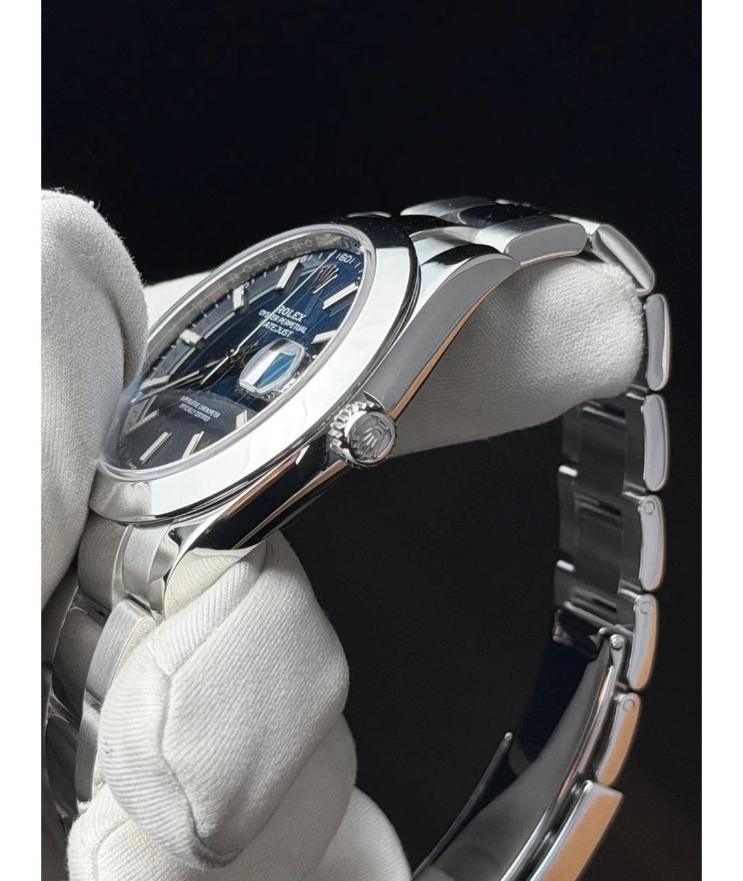 ROLEX Синие металлические часы, фото 3