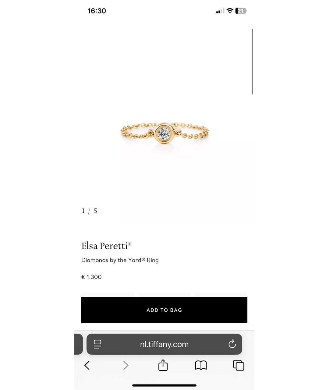 TIFFANY&CO Желтое кольцо из желтого золота, фото 8