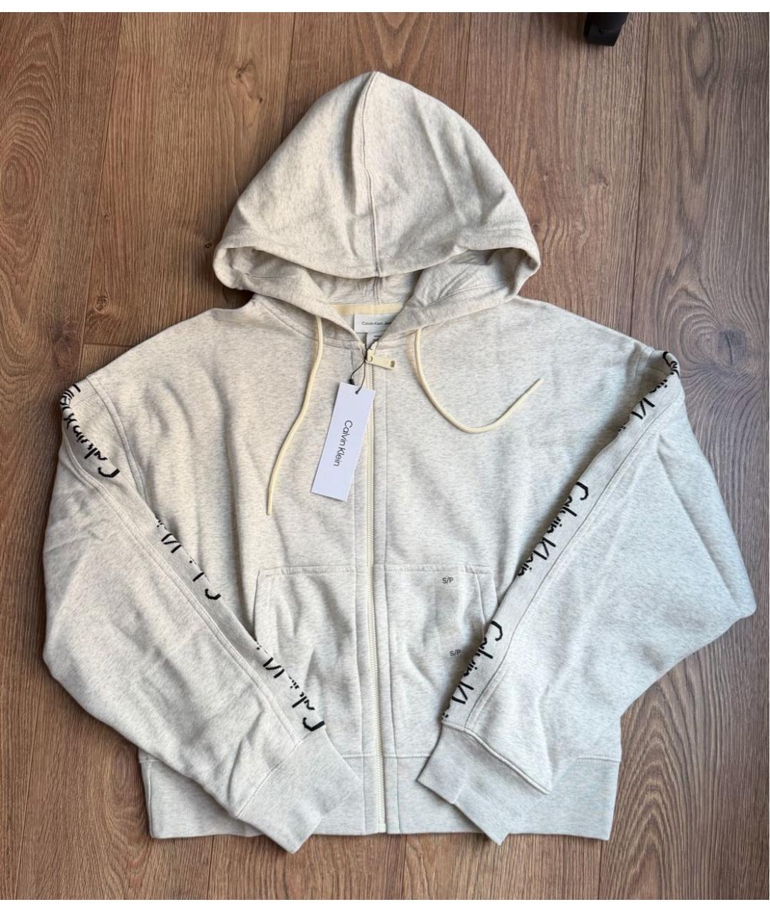 CALVIN KLEIN Бежевый хлопковый спортивные костюмы, фото 2