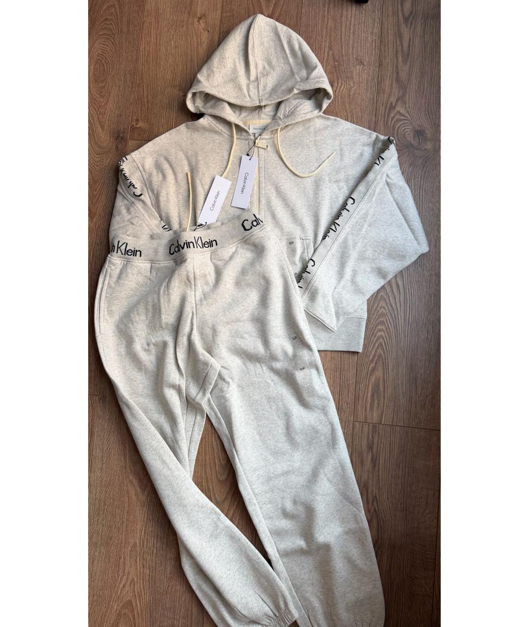 CALVIN KLEIN Бежевый хлопковый спортивные костюмы, фото 8
