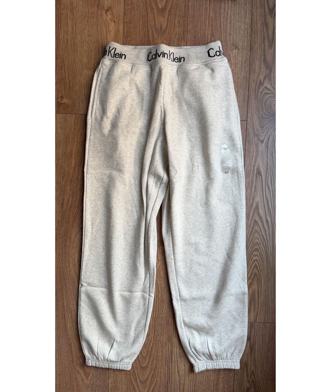 CALVIN KLEIN Бежевый хлопковый спортивные костюмы, фото 9