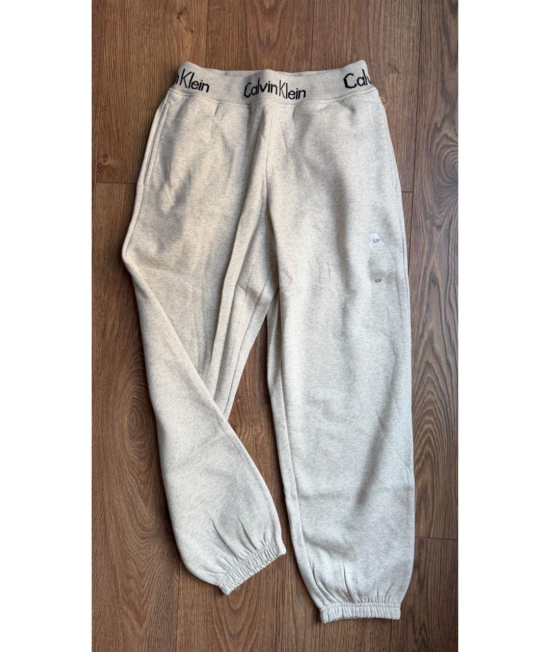 CALVIN KLEIN Бежевый хлопковый спортивные костюмы, фото 4