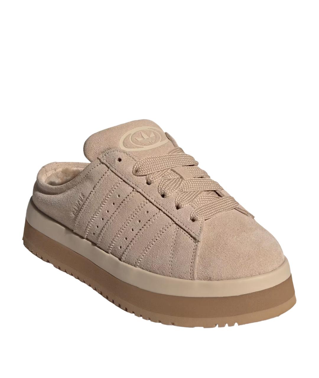 ADIDAS Бежевые замшевые мюли, фото 3
