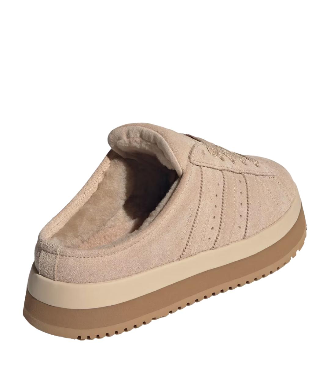 ADIDAS Бежевые замшевые мюли, фото 4