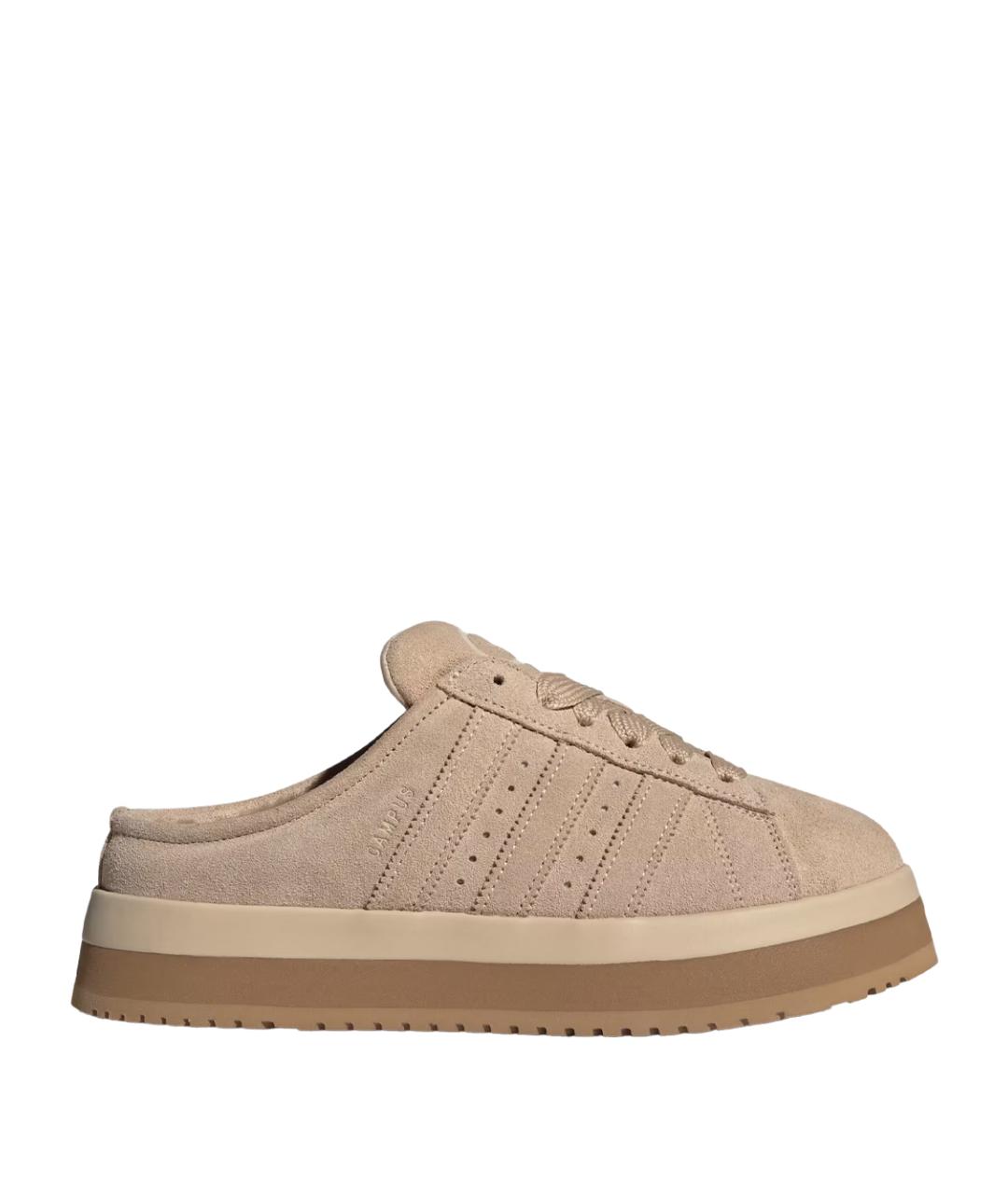 ADIDAS Бежевые замшевые мюли, фото 1