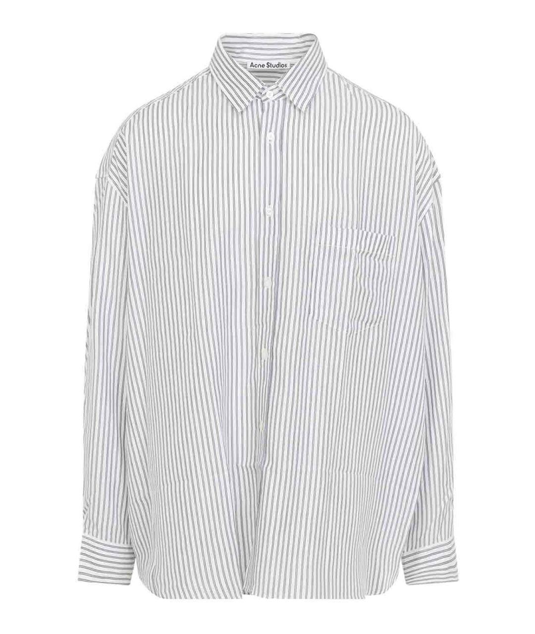 ACNE STUDIOS Белая хлопковая кэжуал рубашка, фото 1