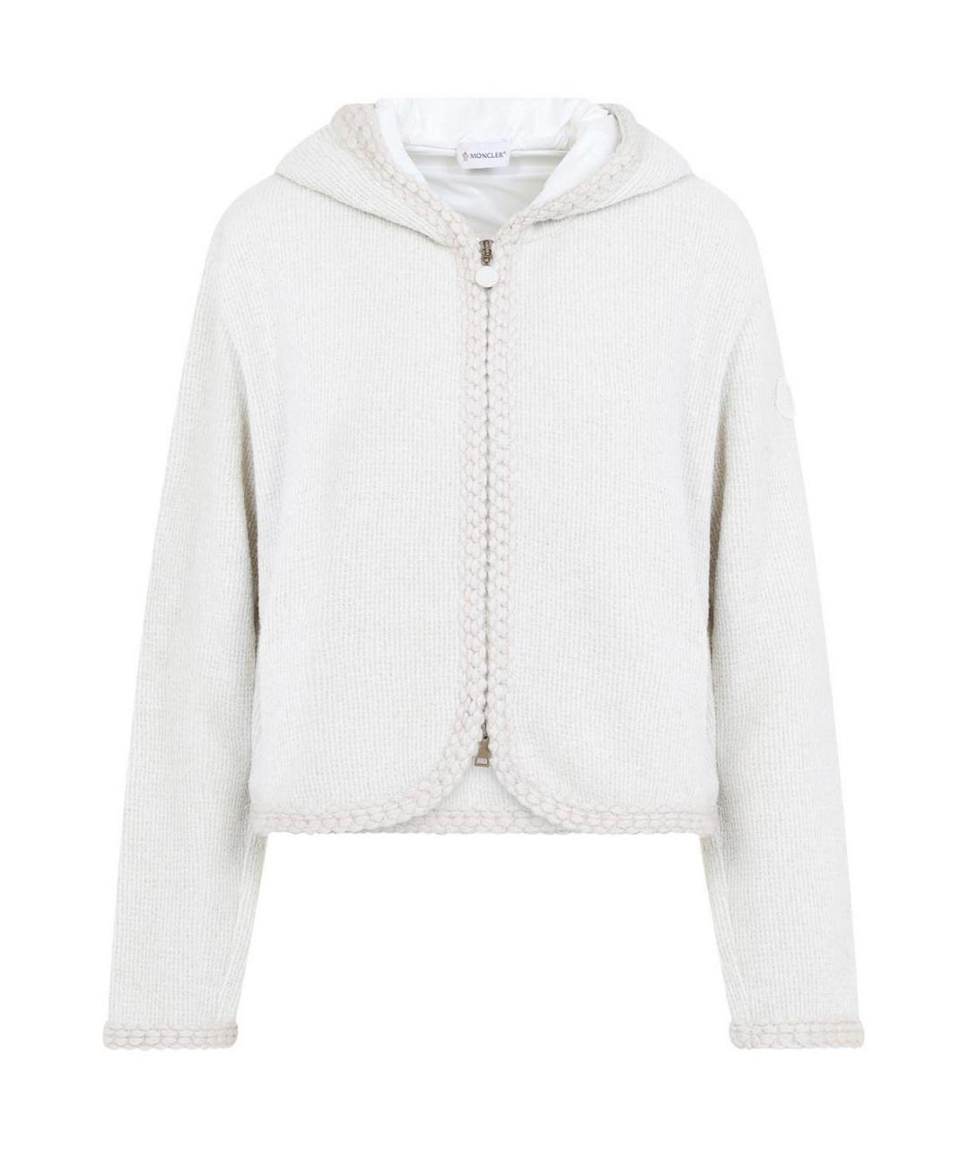MONCLER Белый кардиган, фото 1