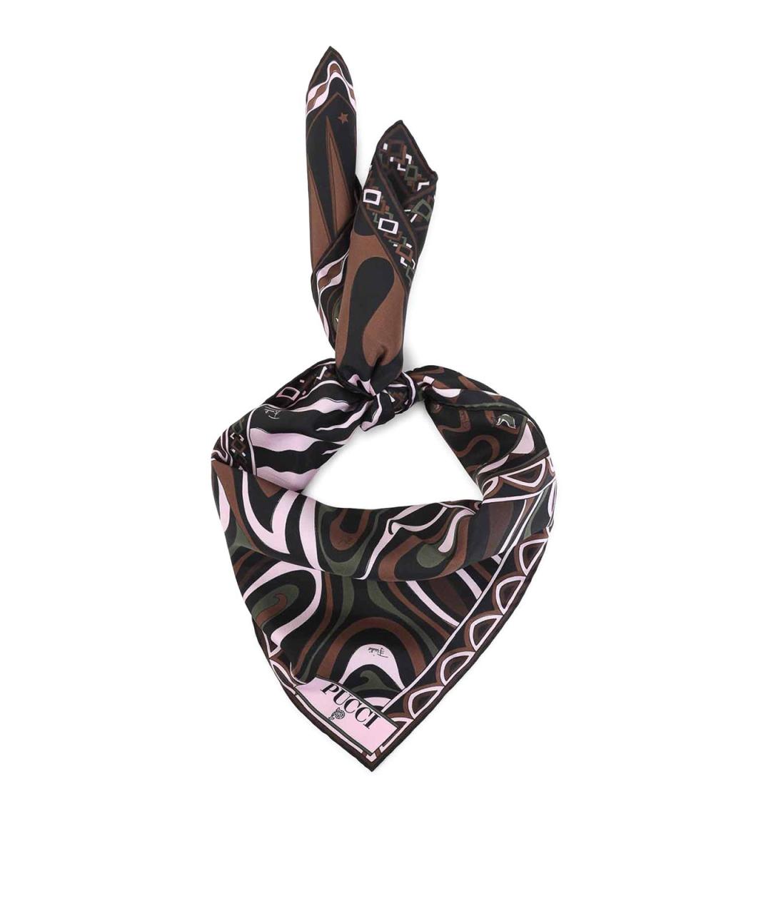 EMILIO PUCCI Мульти шелковый платок, фото 1