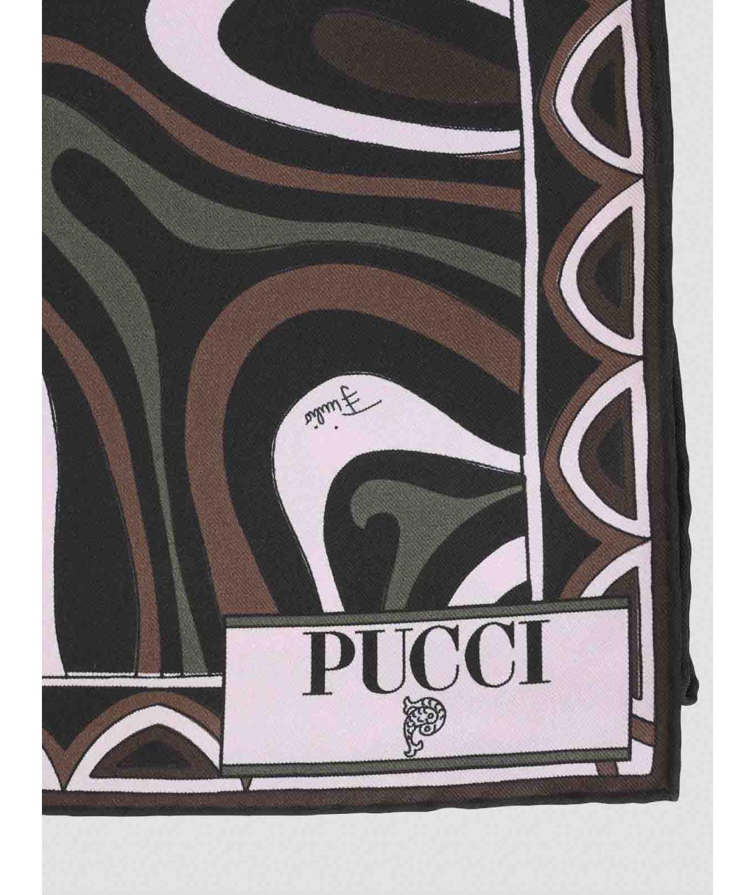 EMILIO PUCCI Мульти шелковый платок, фото 3