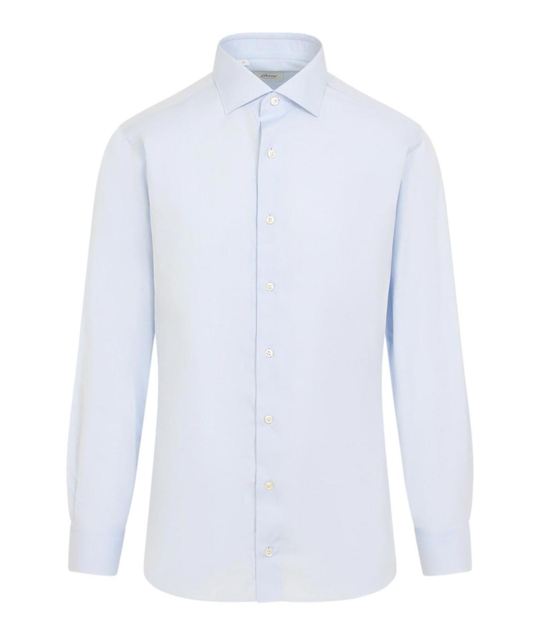 BRIONI Синяя хлопковая кэжуал рубашка, фото 1