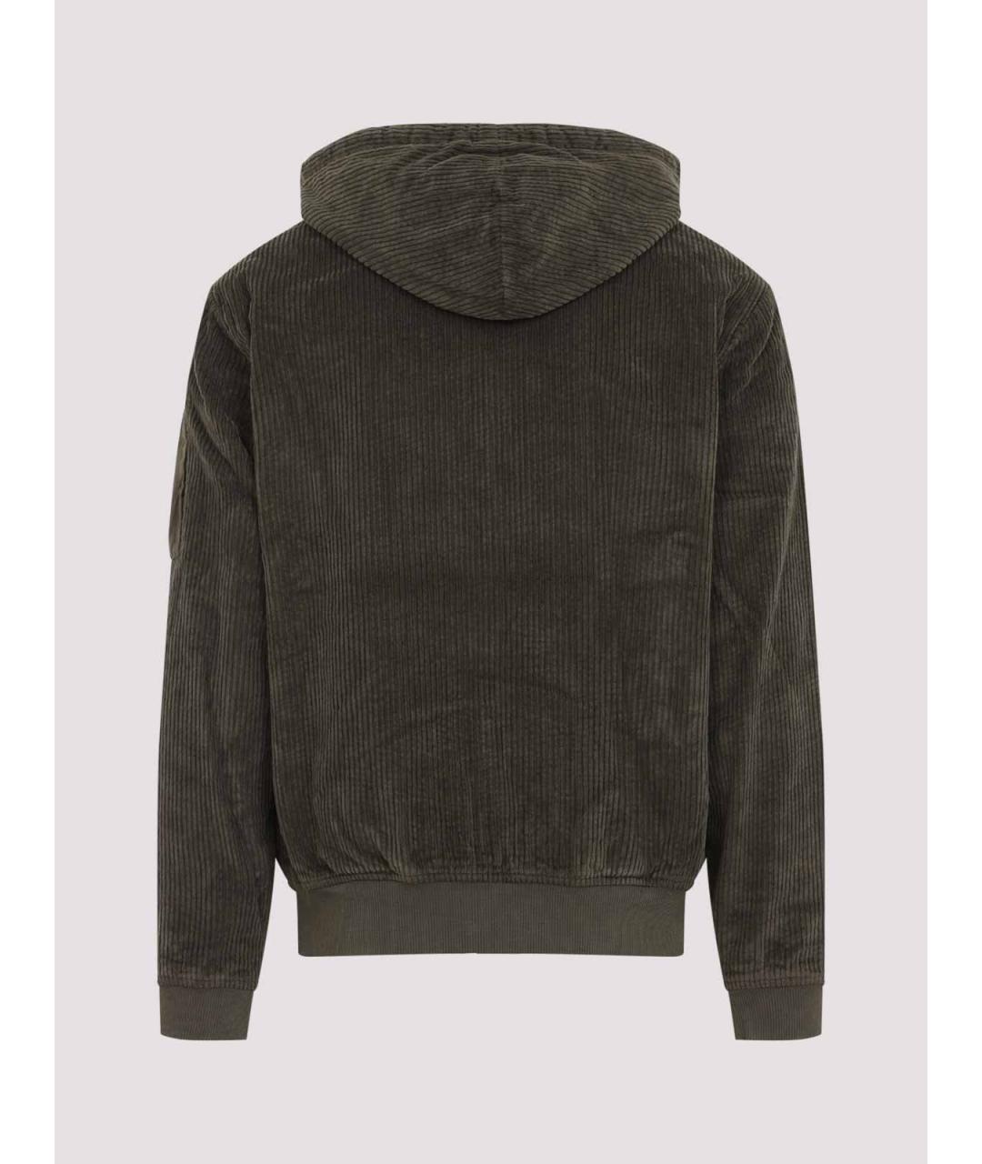 CP COMPANY Зеленый хлопковый джемпер / свитер, фото 2