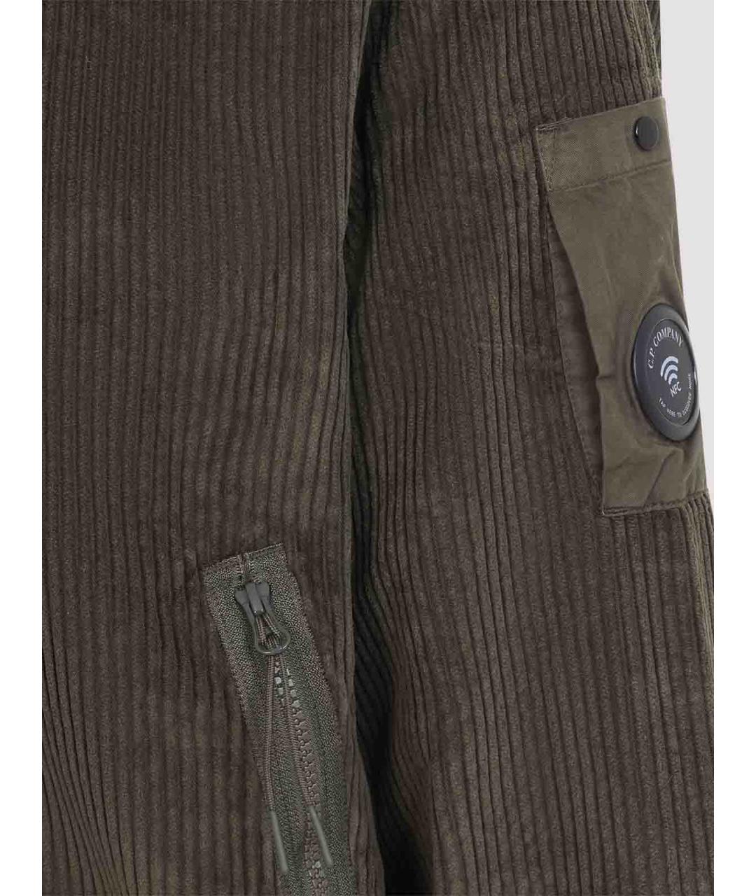 CP COMPANY Зеленый хлопковый джемпер / свитер, фото 4