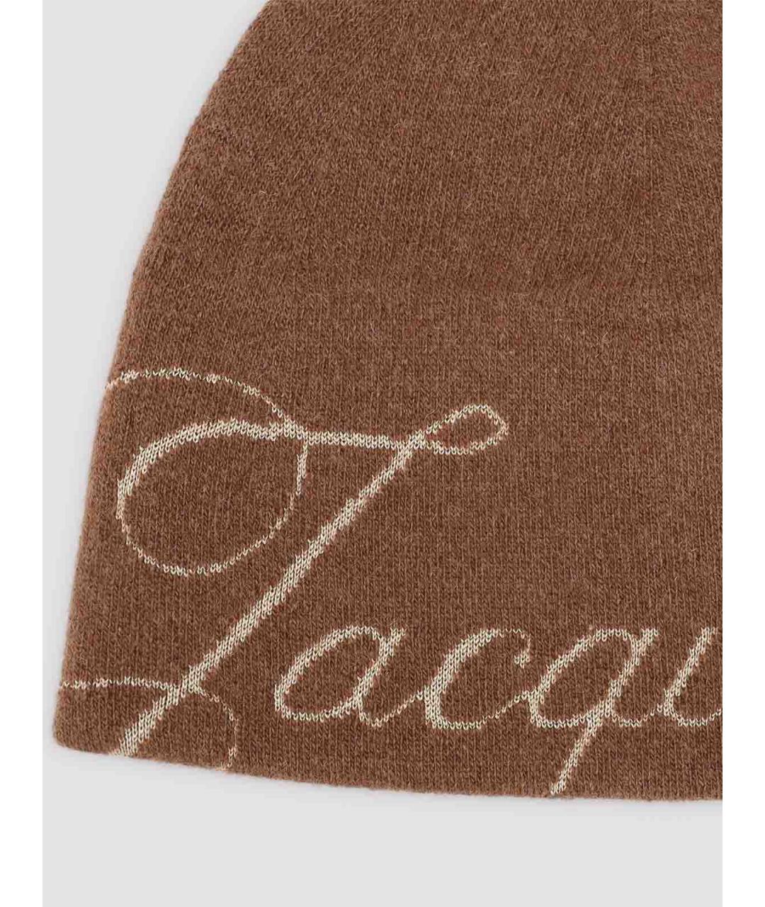 JACQUEMUS Коричневая кашемировая шапка, фото 3