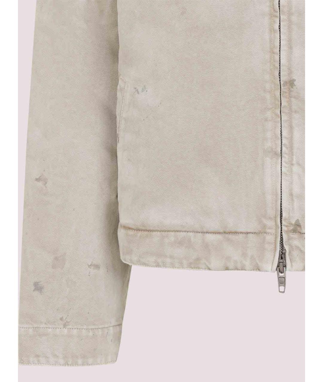 BALENCIAGA Бежевая хлопковая куртка, фото 3