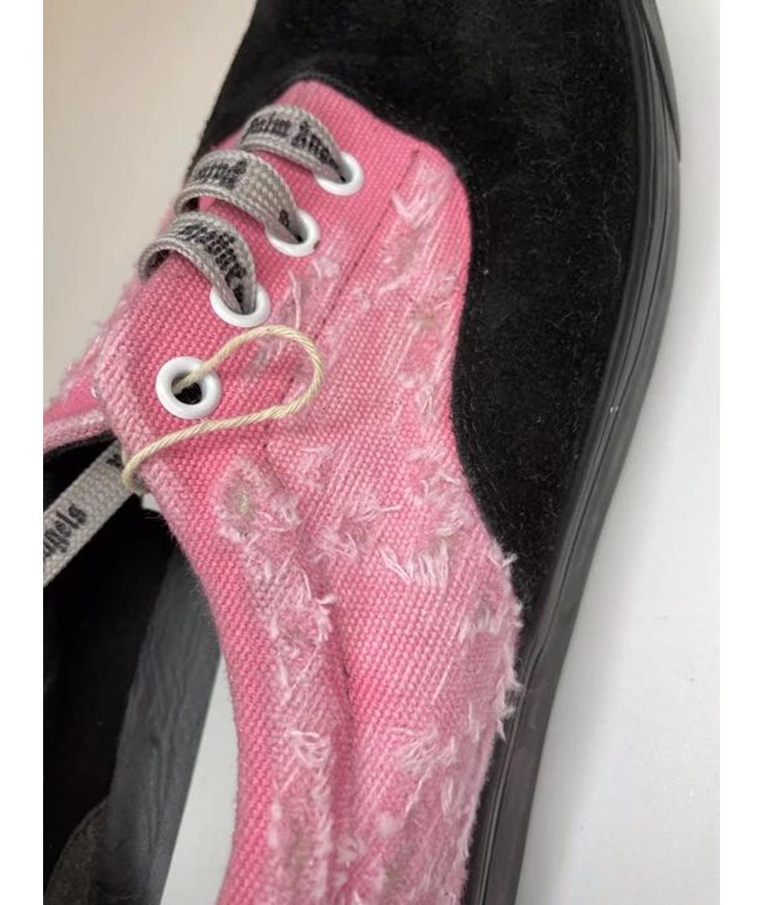PALM ANGELS Розовые замшевые низкие кроссовки / кеды, фото 7