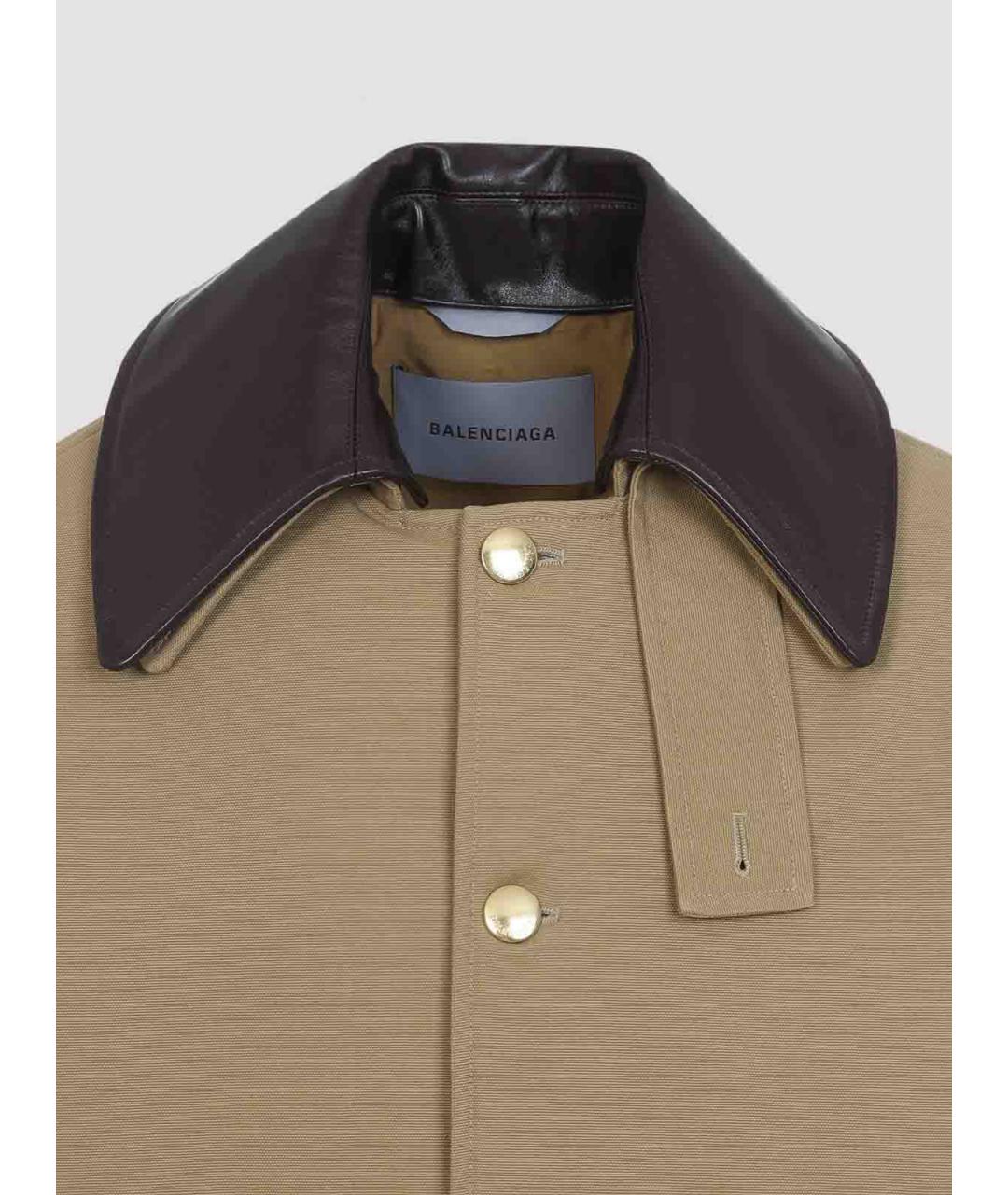 BALENCIAGA Бежевая хлопковая куртка, фото 4
