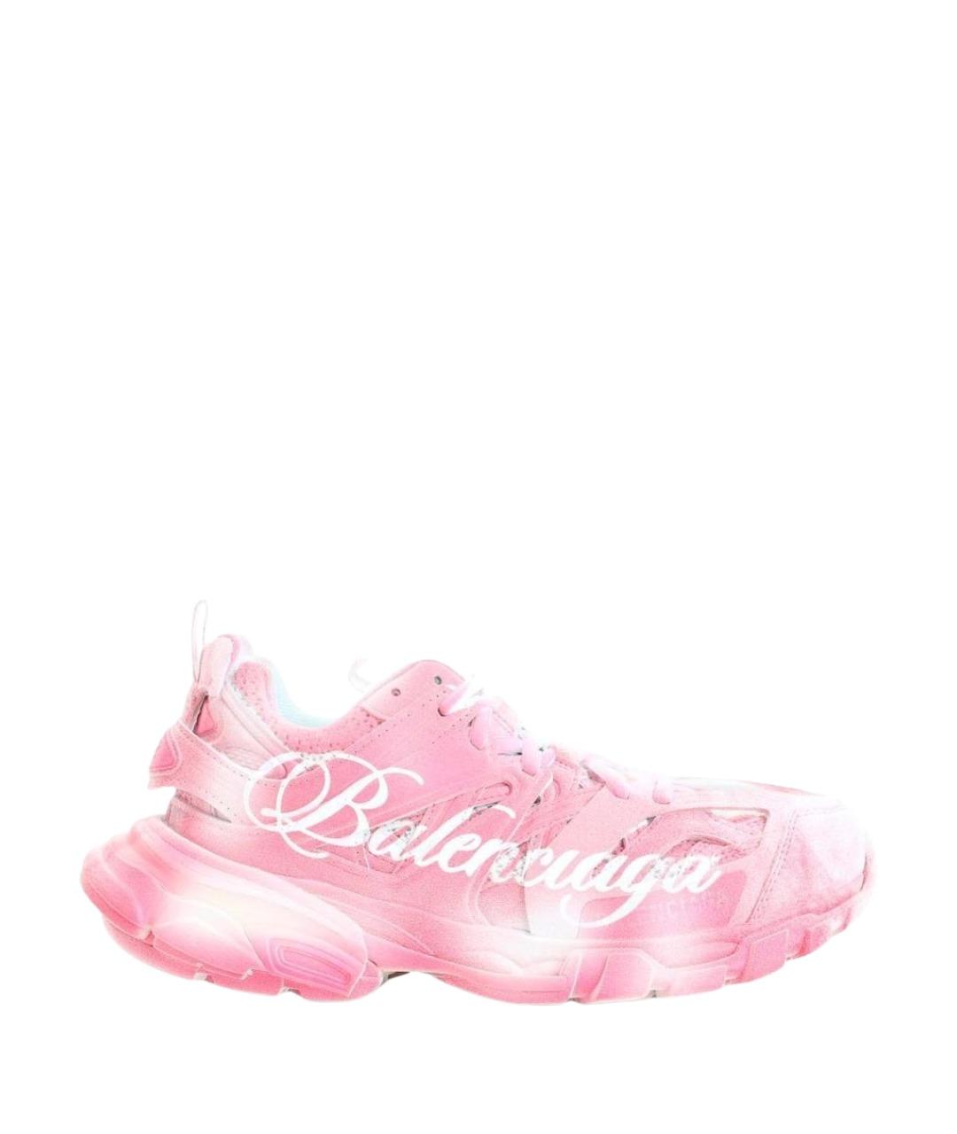 BALENCIAGA Розовые синтетические кроссовки, фото 1