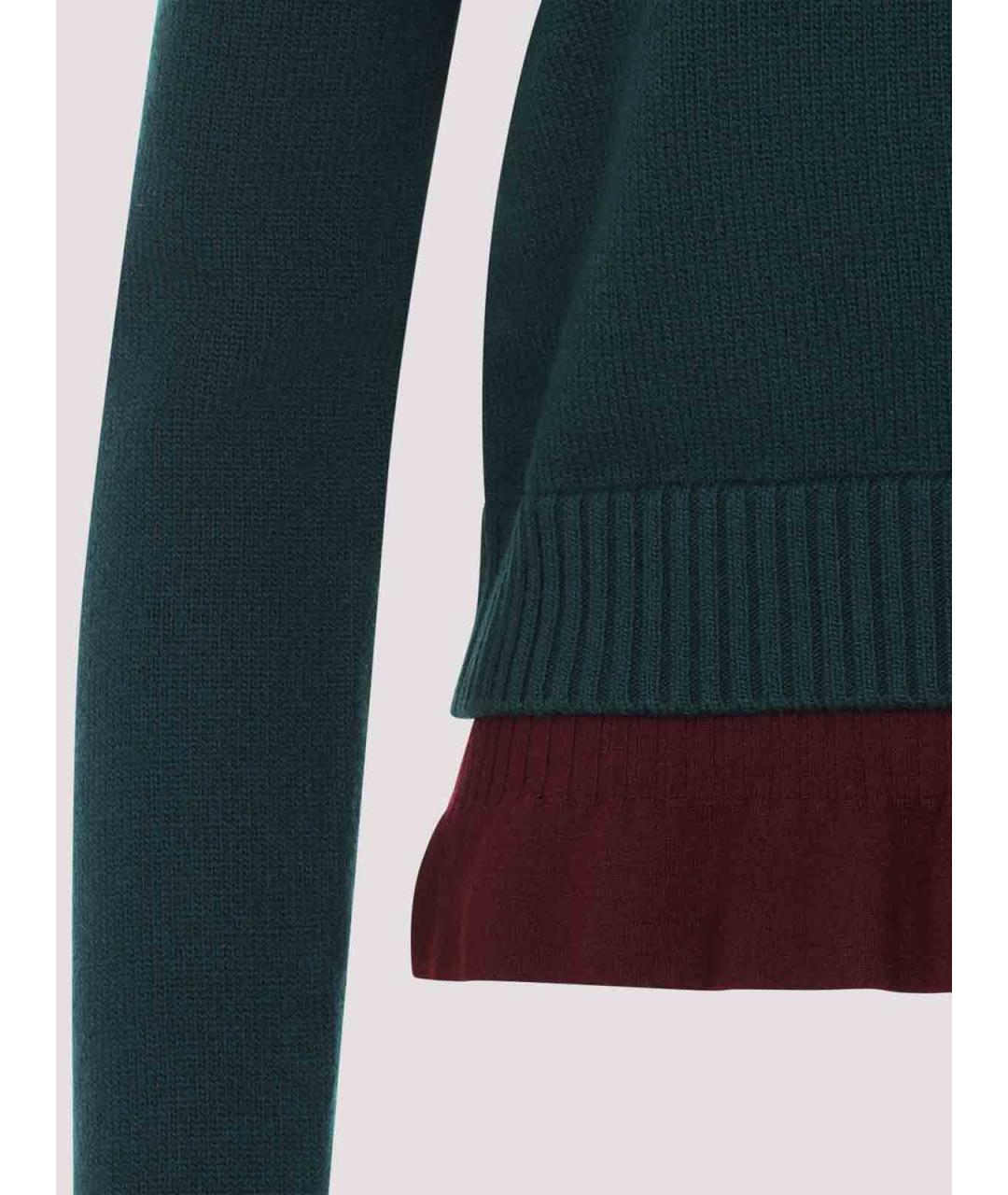 ACNE STUDIOS Зеленый шерстяной джемпер / свитер, фото 3