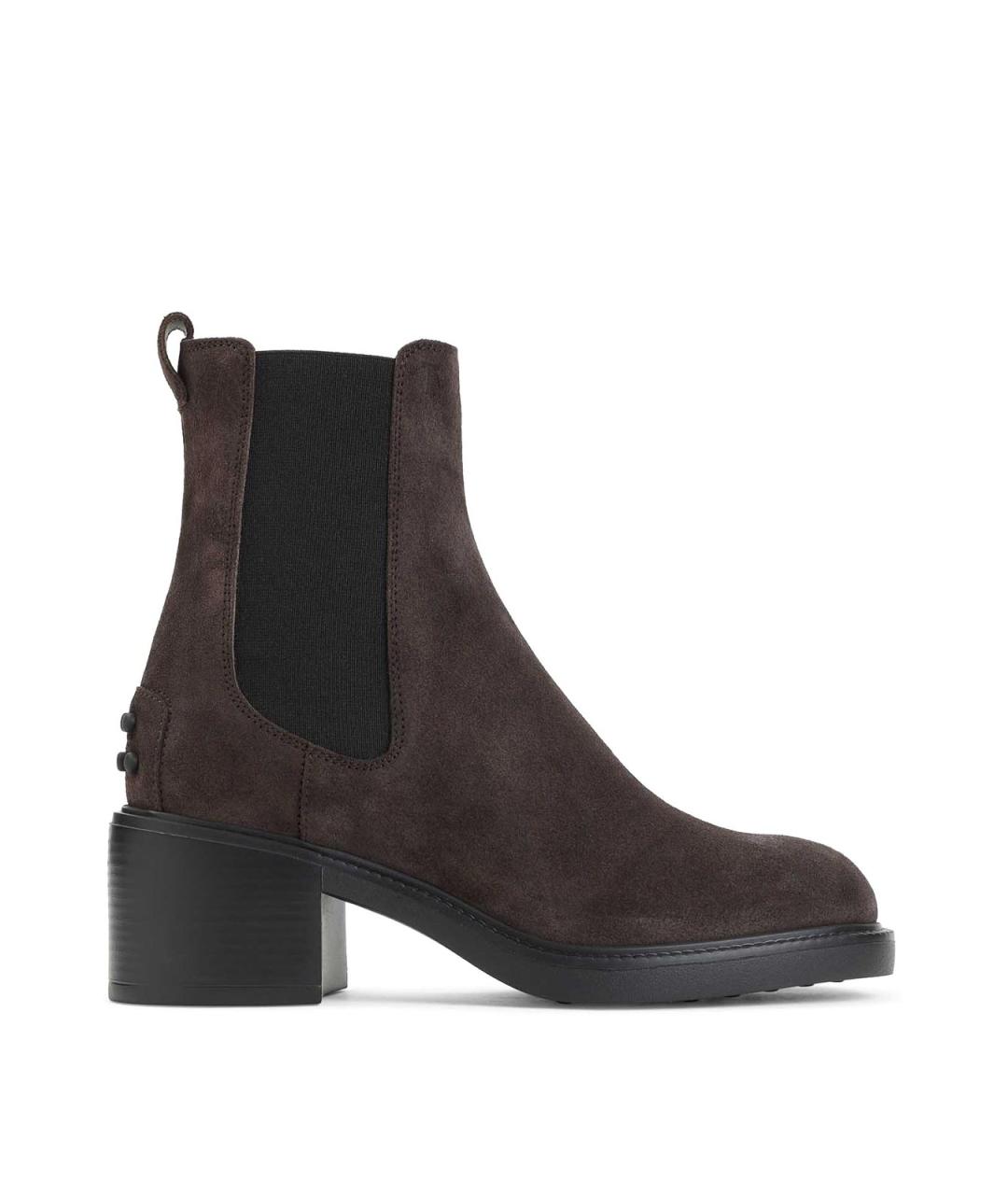 TOD'S Коричневые замшевые ботильоны, фото 5