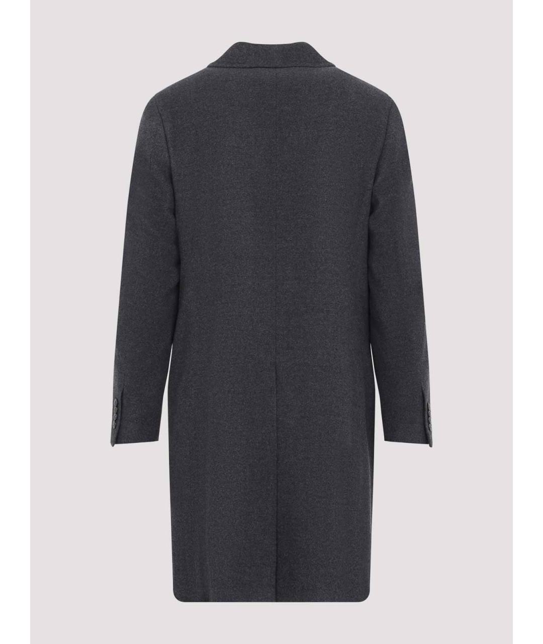 CANALI Серое шерстяное пальто, фото 2