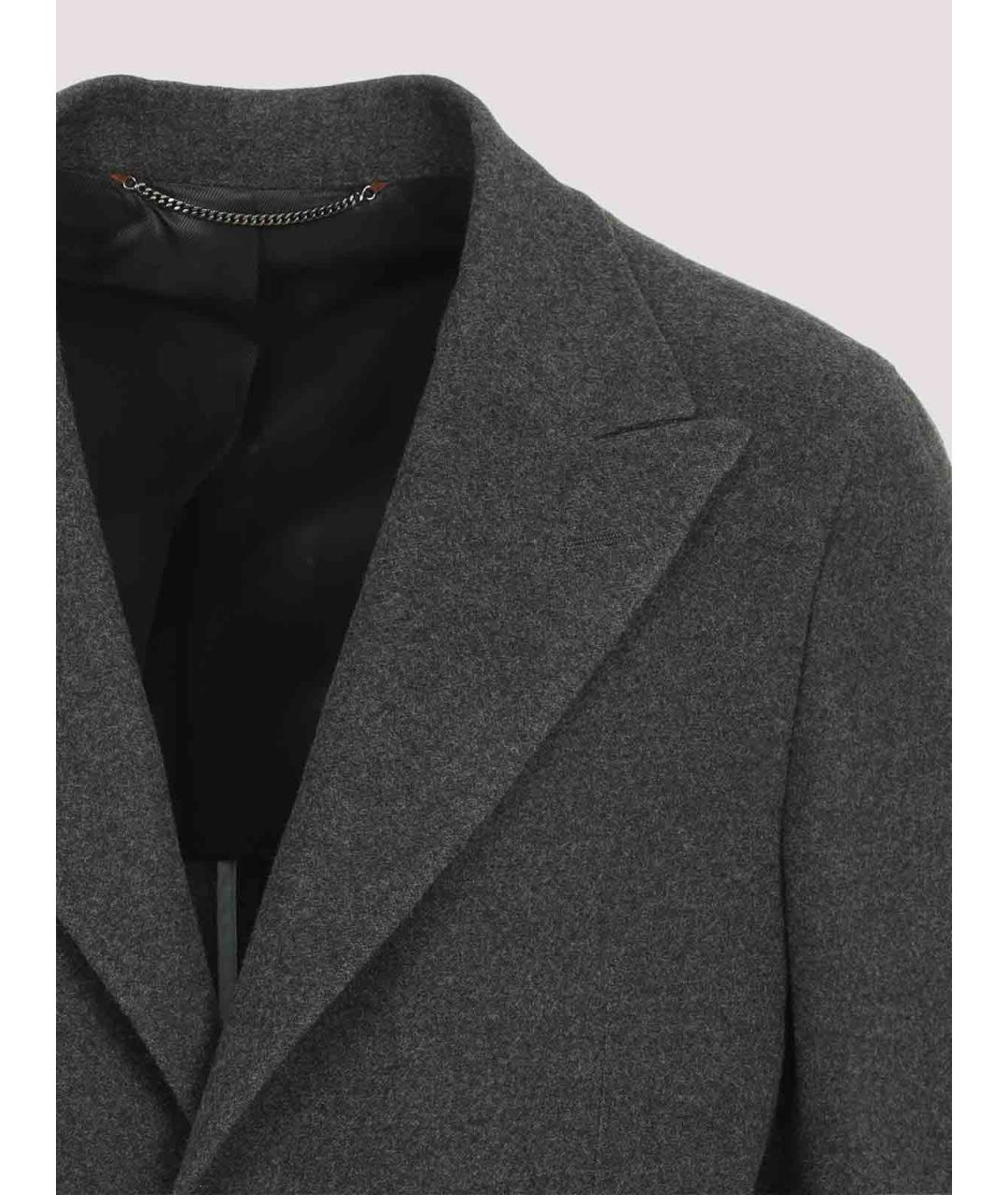 CANALI Серое шерстяное пальто, фото 4
