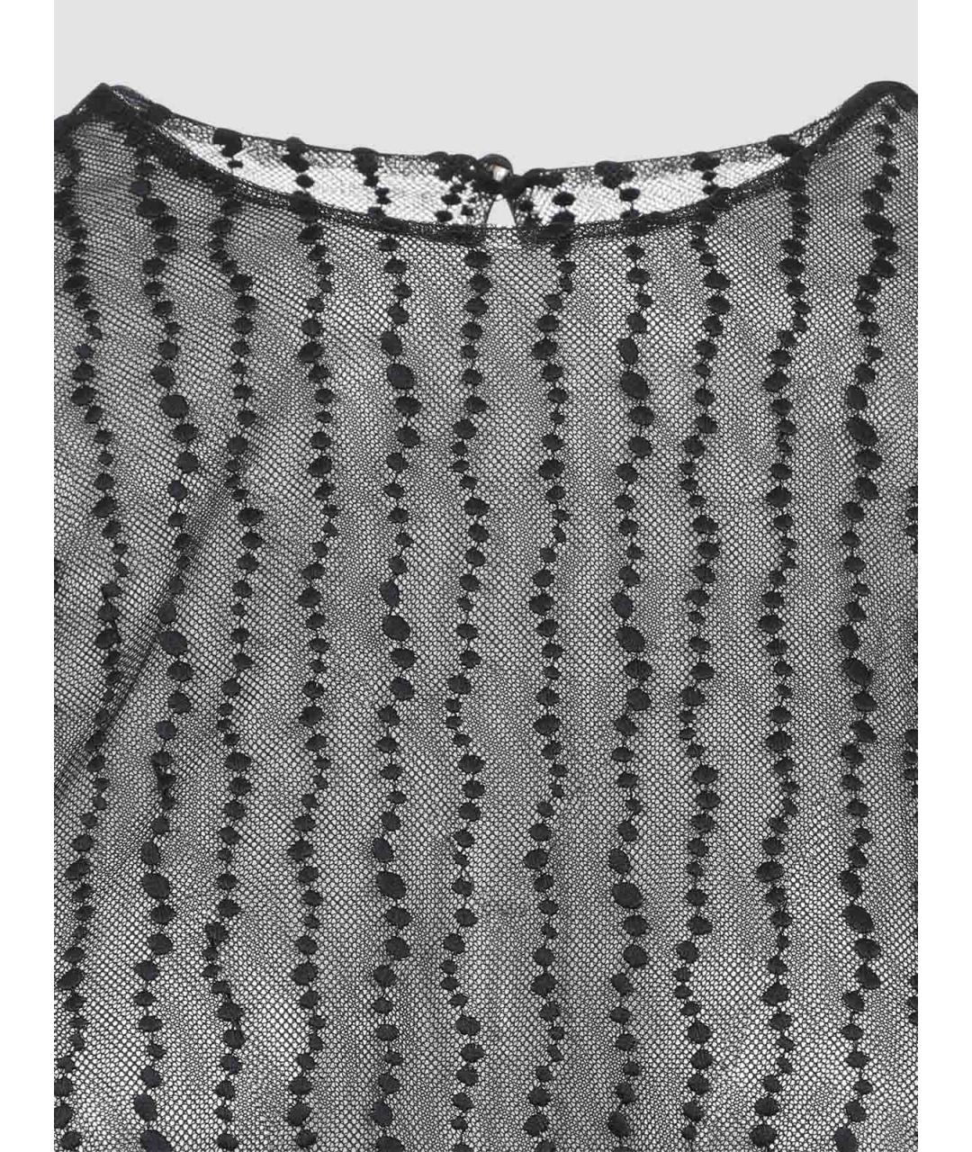 ALBERTA FERRETTI Черная полиэстеровая блузы, фото 3